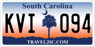 SC license plate KVI094