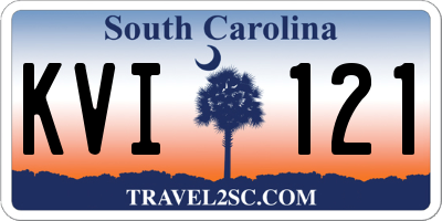 SC license plate KVI121