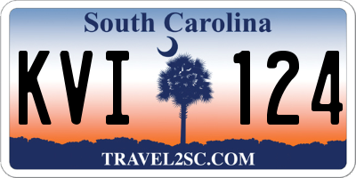 SC license plate KVI124