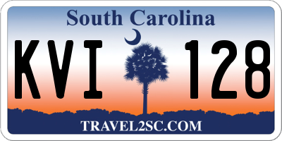 SC license plate KVI128