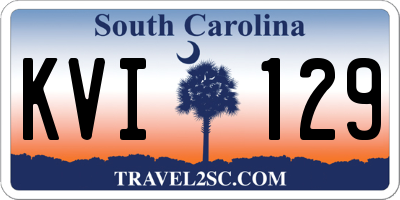 SC license plate KVI129
