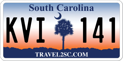 SC license plate KVI141