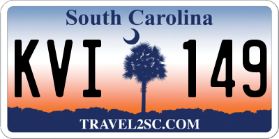 SC license plate KVI149