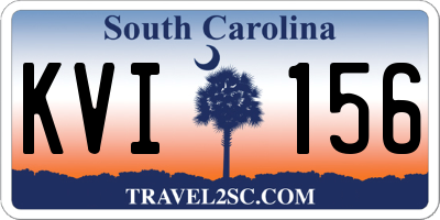SC license plate KVI156