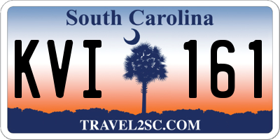 SC license plate KVI161