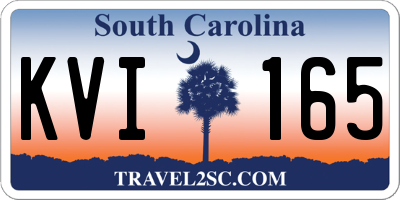 SC license plate KVI165