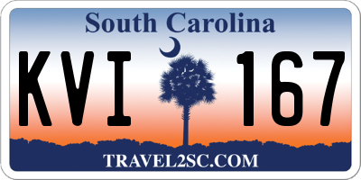 SC license plate KVI167