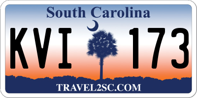SC license plate KVI173