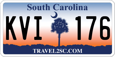 SC license plate KVI176