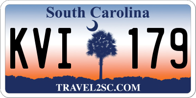 SC license plate KVI179