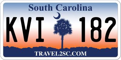 SC license plate KVI182