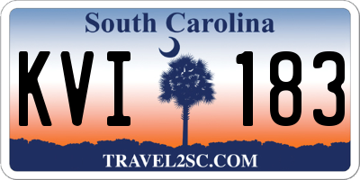 SC license plate KVI183