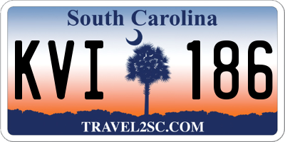 SC license plate KVI186