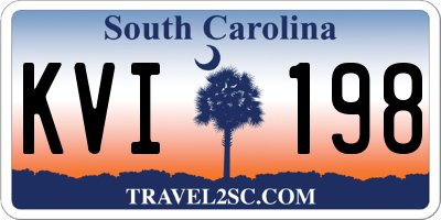 SC license plate KVI198