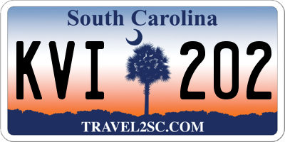 SC license plate KVI202