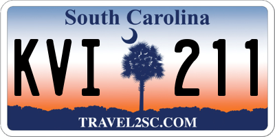 SC license plate KVI211