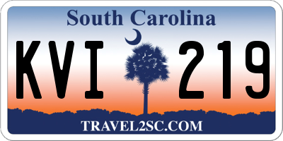 SC license plate KVI219