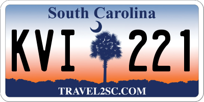 SC license plate KVI221