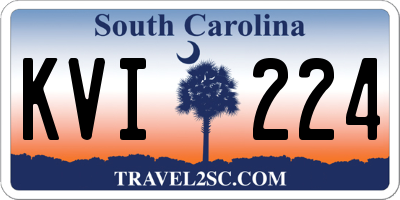 SC license plate KVI224