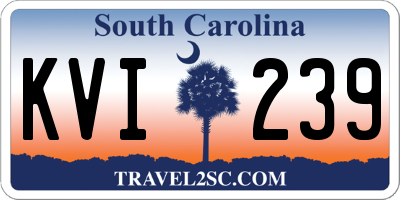 SC license plate KVI239