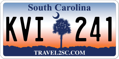SC license plate KVI241