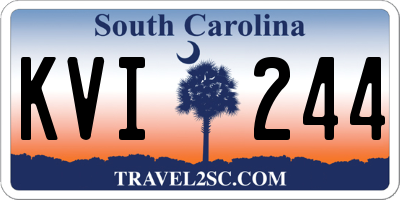 SC license plate KVI244