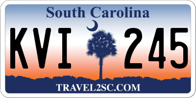 SC license plate KVI245