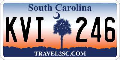 SC license plate KVI246