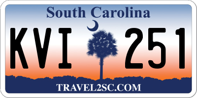 SC license plate KVI251