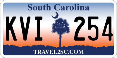 SC license plate KVI254