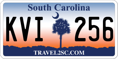 SC license plate KVI256