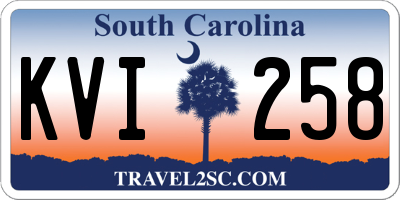 SC license plate KVI258