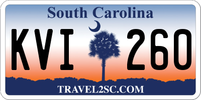 SC license plate KVI260