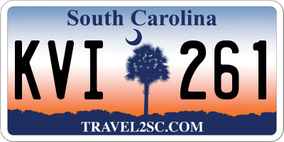 SC license plate KVI261