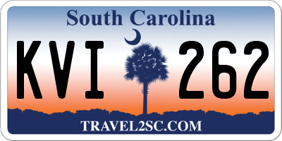 SC license plate KVI262