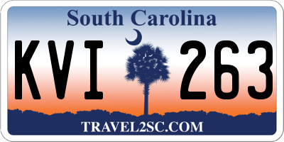 SC license plate KVI263