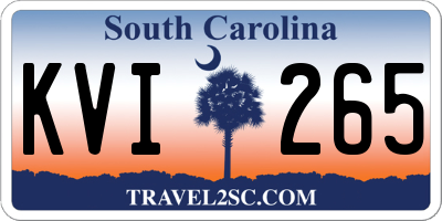 SC license plate KVI265