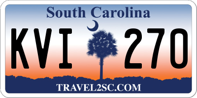 SC license plate KVI270