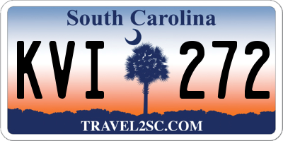 SC license plate KVI272