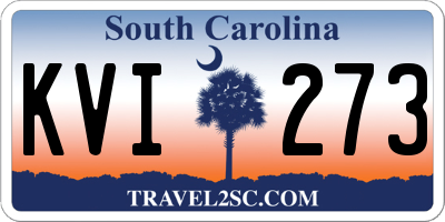 SC license plate KVI273