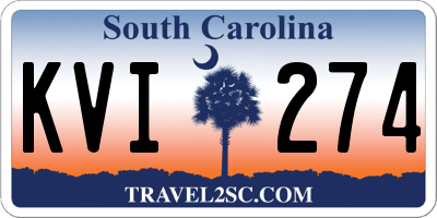 SC license plate KVI274