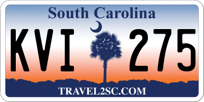 SC license plate KVI275