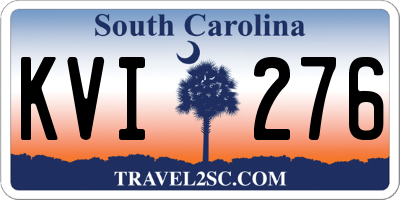 SC license plate KVI276