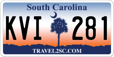 SC license plate KVI281