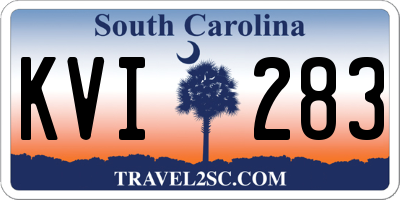 SC license plate KVI283