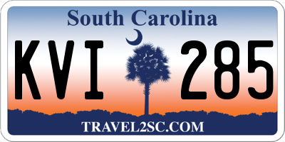 SC license plate KVI285