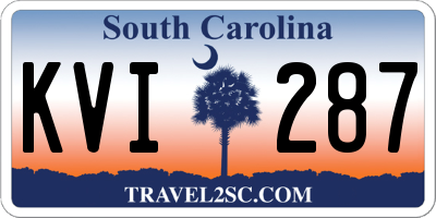 SC license plate KVI287