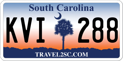 SC license plate KVI288