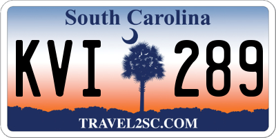 SC license plate KVI289