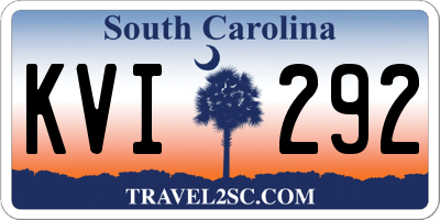 SC license plate KVI292